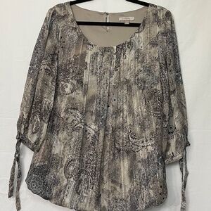 Smoky Silver and Gold Blouse